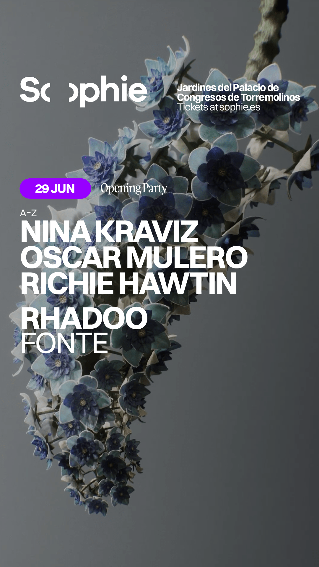 Nina Kraviz Oscar Mulero Richie Hawtin Malaga Sophie Festival